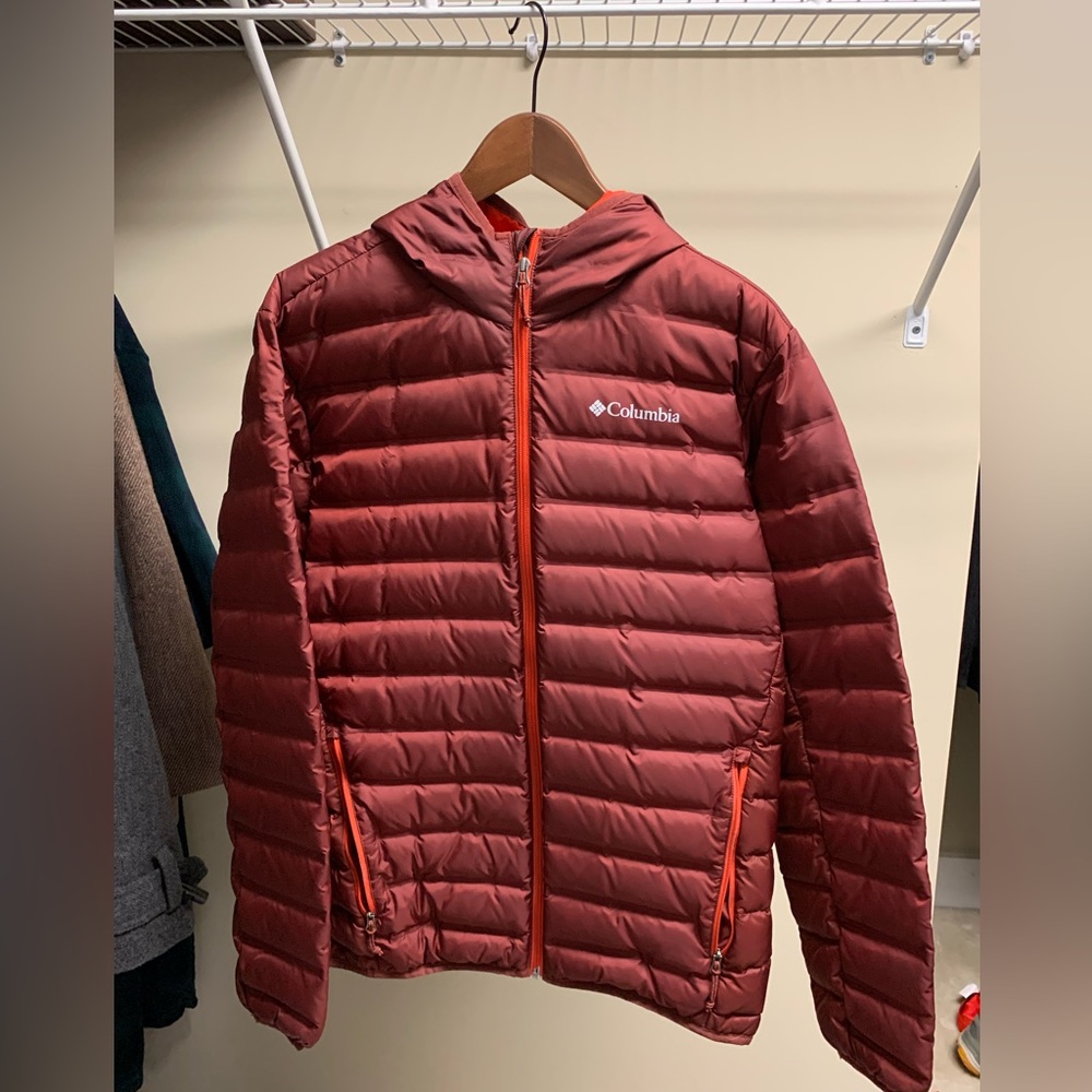Columbia 550 long jacket with hood